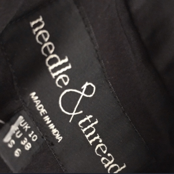 NWT! Needle & Thread 'Pandora' Satin‎ Ball Skirt Black [SZ 6 ] #e75 - Picture 8 of 10